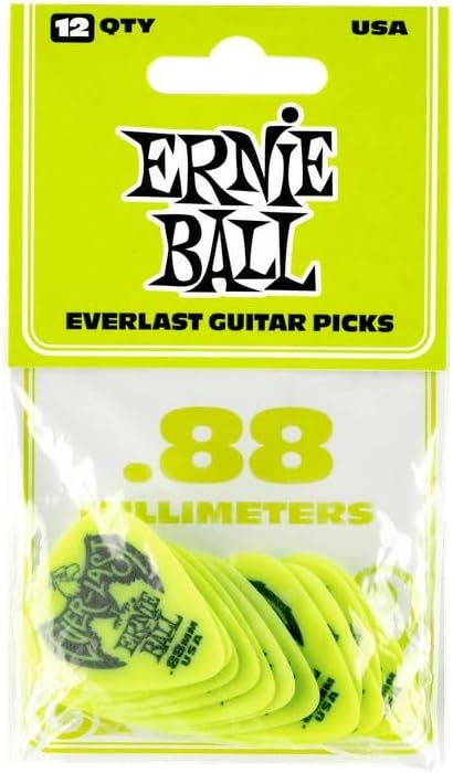 Plettri 9191 Plettri Everlast Green .88Mm