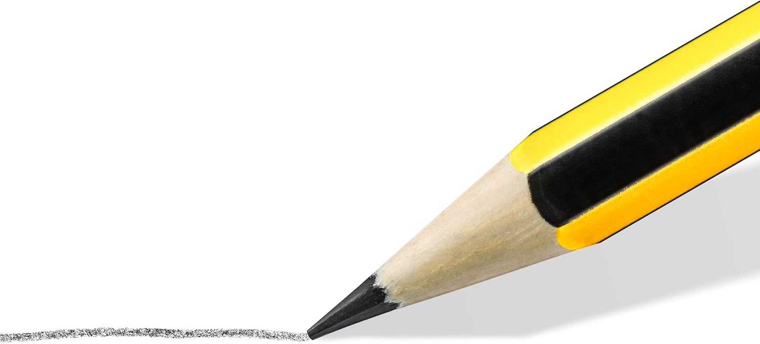 STAEDTLER 121-2B Noris School Graphite Pencils - 2B Degree (Pack of 12 Pencils