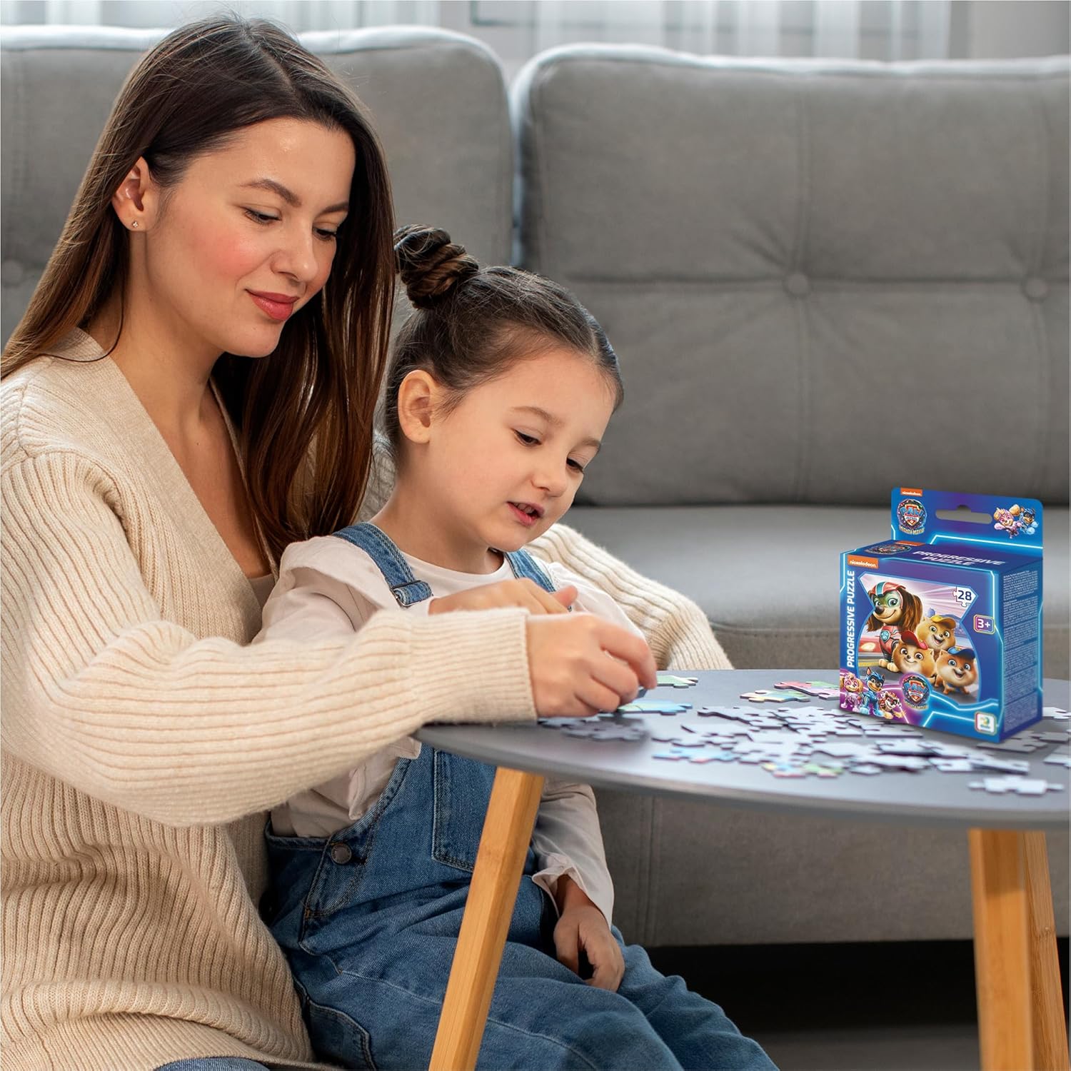 PAW Patrol Mighty Hereos Progressive Puzzle, 24 Pieces, Ages 3+, Chase and Marshall Design, Boys and Girls Jigsaw