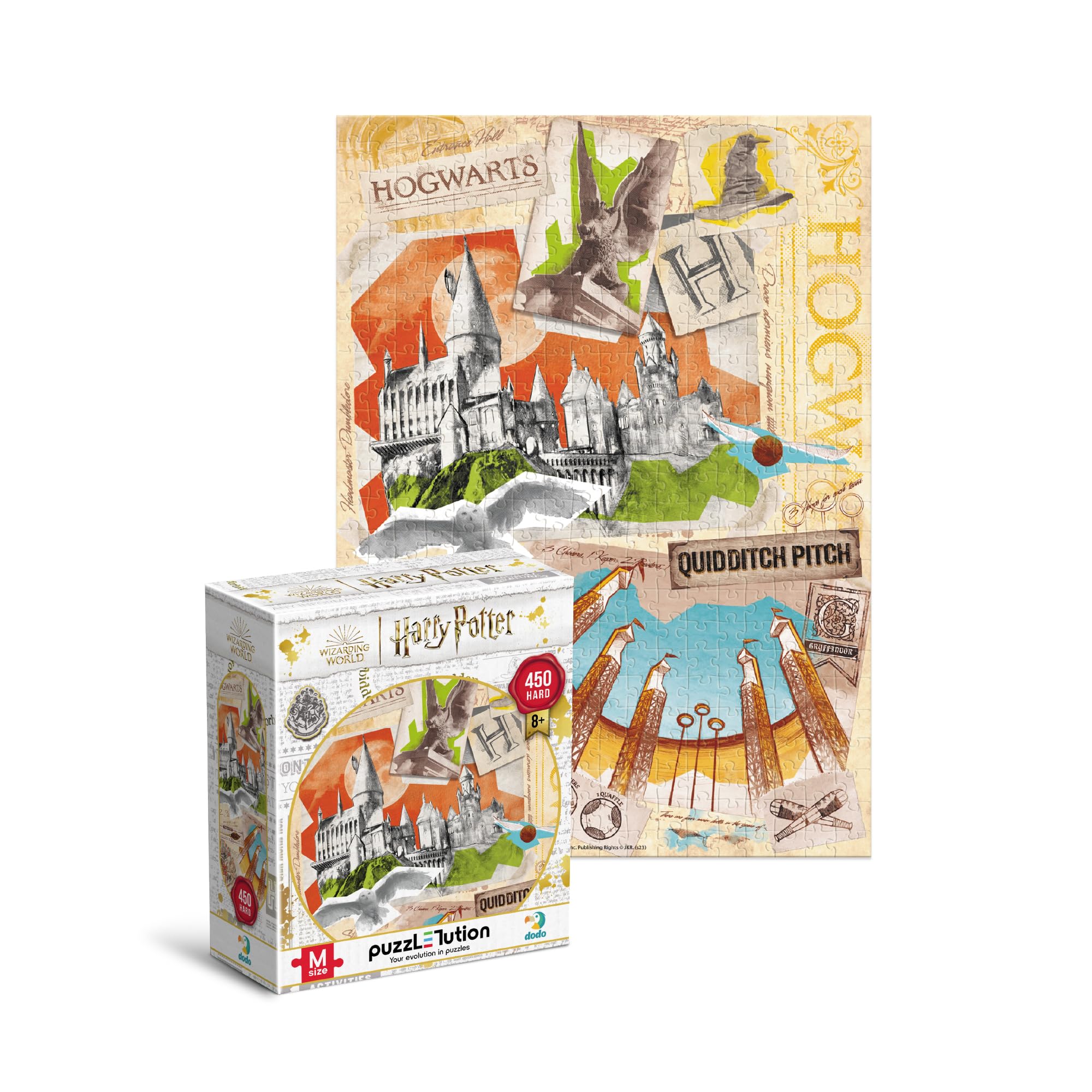 Dodo 200503 Puzzle Hard M Harry Potter Hogwarts school and Quidditch field - 450 pcs. Suits Ages 8+