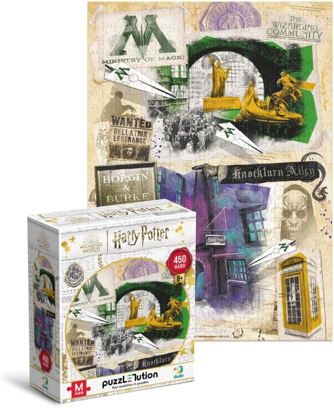 Ministry of Magic and Knockturn Alley Jigsaw Puzzle, 450 Pieces, Ages 8+