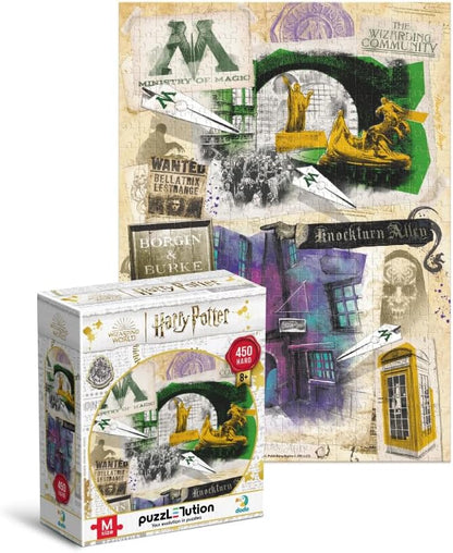 Ministry of Magic and Knockturn Alley Jigsaw Puzzle, 450 Pieces, Ages 8+