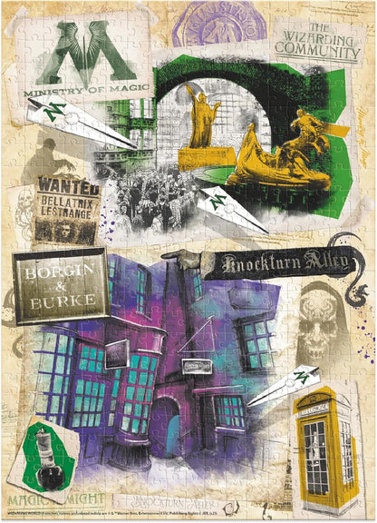 Ministry of Magic and Knockturn Alley Jigsaw Puzzle, 450 Pieces, Ages 8+