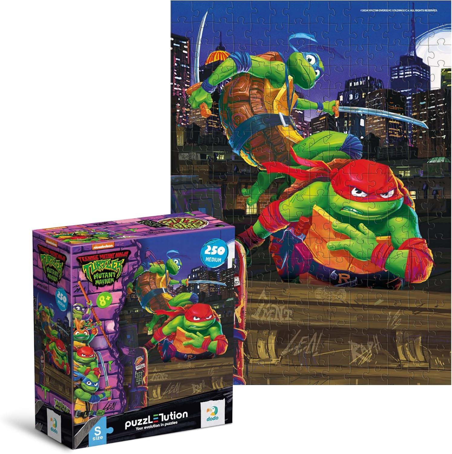 Dodo 200528 Puzzle MediumS TMNT. Leonardo and Raphael - 250 pcs. Suits Ages 8+