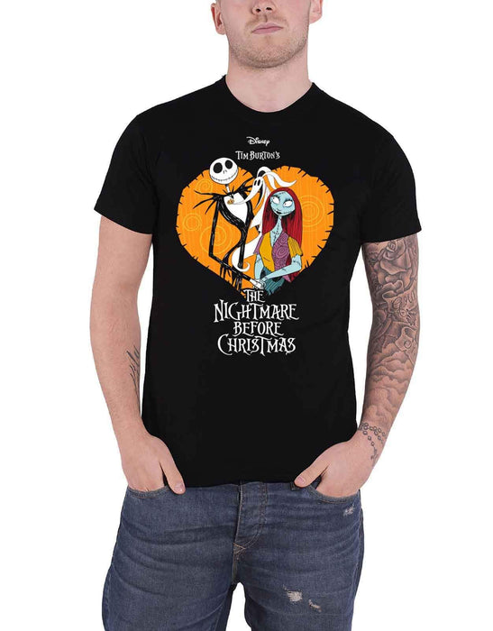 Disney Nightmare Before Christmas T Shirt Heart Logo Official Men's