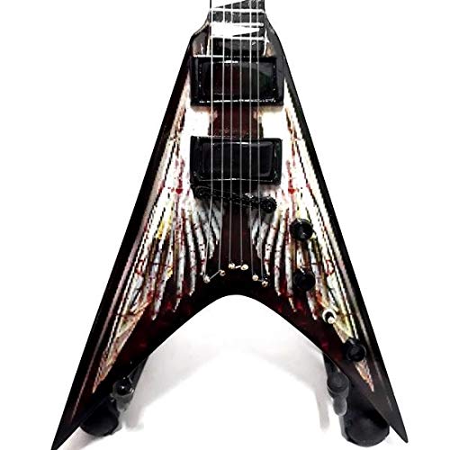 Mini guitar collection natural wood - Megadeth - Dave Mustaine - Angel Of Dead