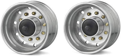 Carson Modellsport 1521524 500907026 1:14 Truck Trailer Rims 27.5 mm Plastic Euro Look Silver 1 Pair