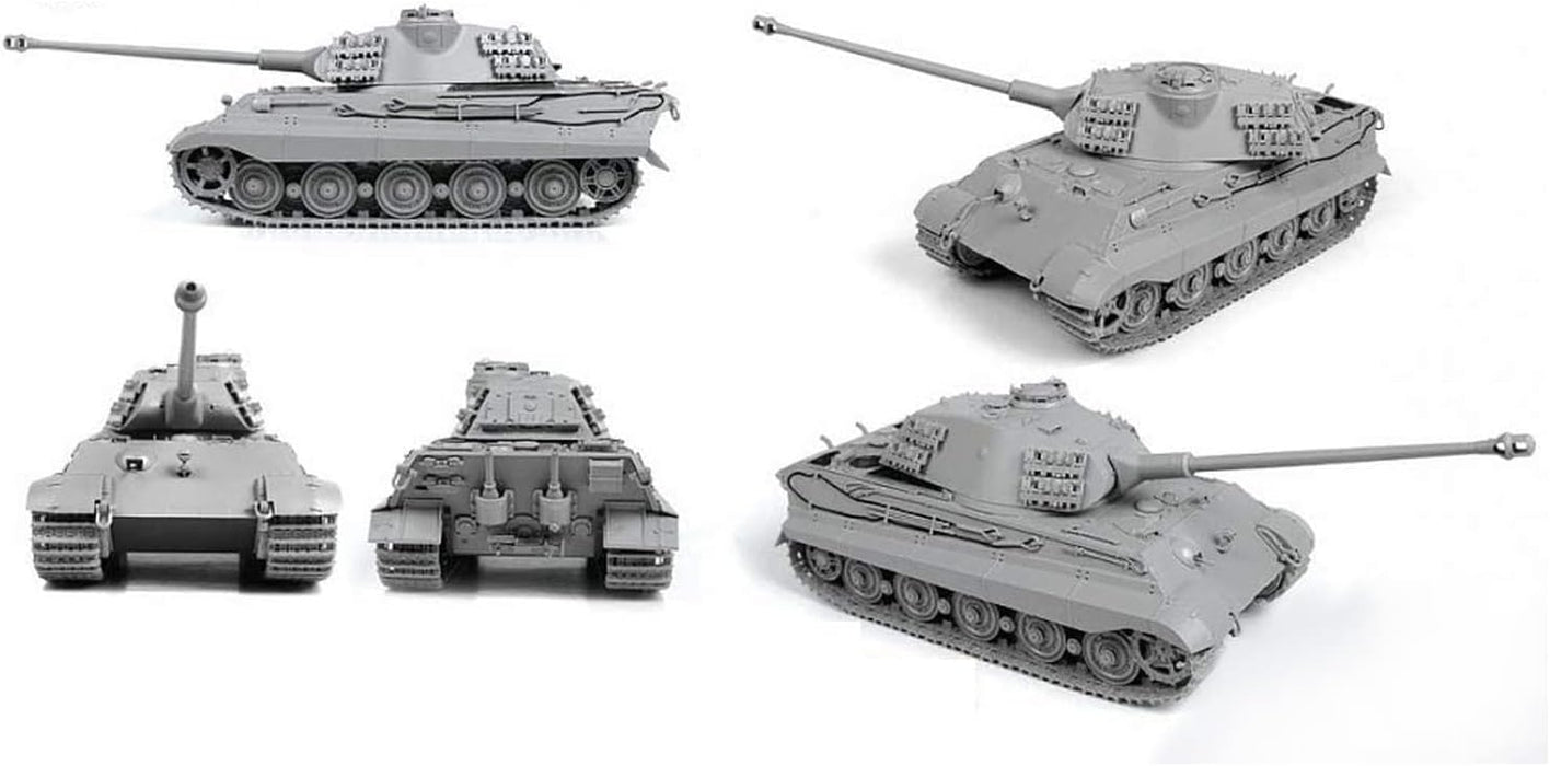 Zvezda 500783616-Kit plástico, 1:35 Pz.Kpfw.Vi Tiger II Porsche Turret Montaje – Kit de construcción – para Principiantes – detallado, Color Camuflaje (3616