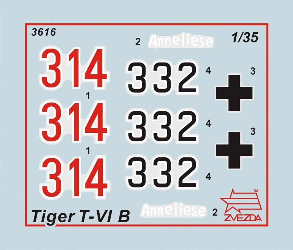 Zvezda 500783616-Kit plástico, 1:35 Pz.Kpfw.Vi Tiger II Porsche Turret Montaje – Kit de construcción – para Principiantes – detallado, Color Camuflaje (3616