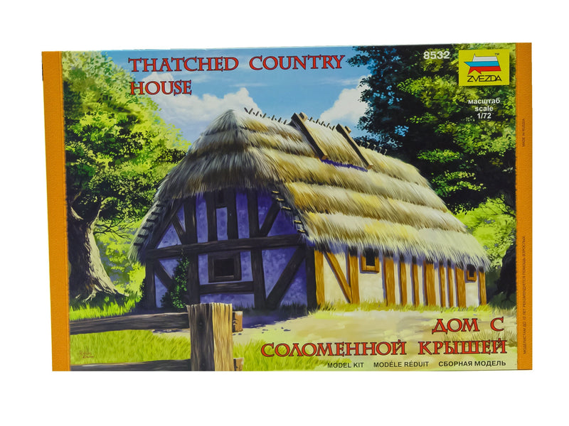ZVEZDA European Thatched Country House 1:72 - Model Kit Z8532
