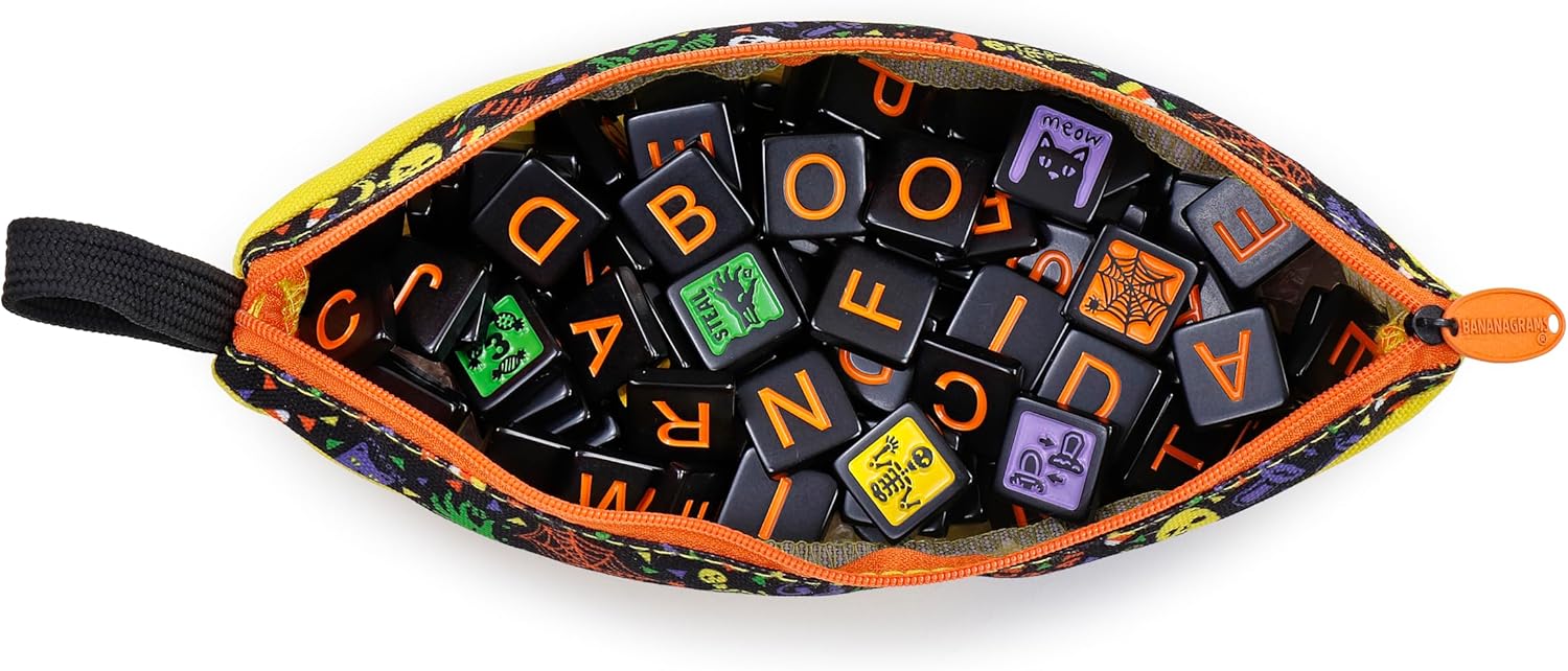 BANANAGRAMS | Halloween Party | Family Tile Game | Ages 10+ | 2-8 Players | 30 Minutes Playing Time