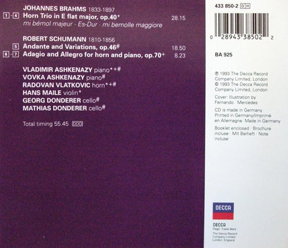Brahms-Trio Pr Cor-Schumann-Andante&Var.Pr Cor-R.Vlatkovic-