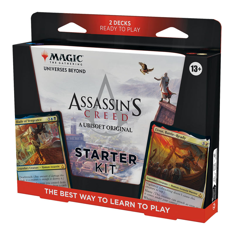 Magic: The Gathering - Assassin’s Creed Starter Kit | Learn to Play Magic with 2 Assassin’s Creed-Themed Decks | 2 Player Collectible Card Game for Ages 13+ (English Version