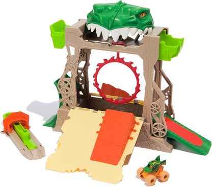 Monster Jam, Dragon Dungeon of Doom Playset, Mini Jams, Exclusive Die-Cast Dragon Monster Truck 1:87 Scale, Kids’ Toys for Boys Aged 3 4 5 6+