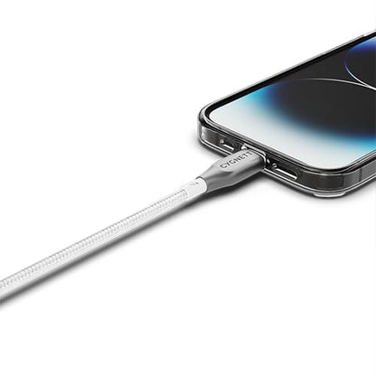 Cygnett Armoured Lightning to USB-C Fast-Charging Cable 30W (2m, White