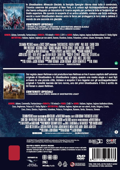 Cofanetto Ghostbusters: Legacy + Minaccia Glaciale - (2 Dvd