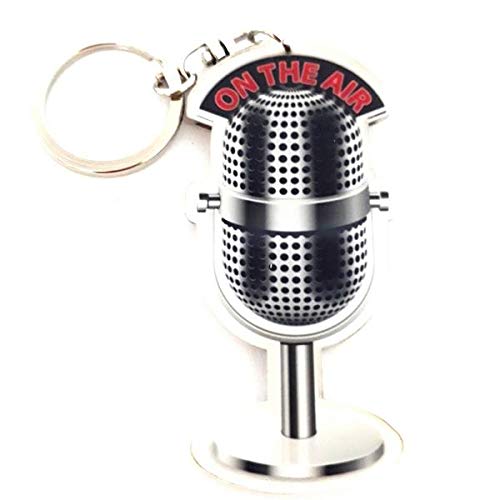 Microfono On The Air Portachiavi Acrilico