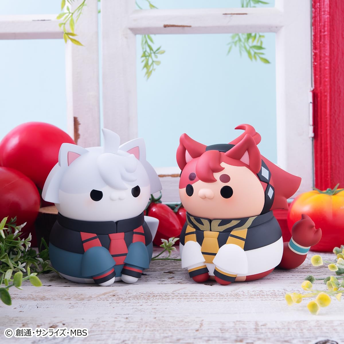 MegaHouse - Nyanto! The Big Series Cat - Suletta & Miorine Set (with Gift), Mega Cat Project Collectible Figure