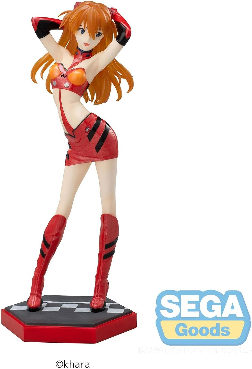 Evangelion statuette Luminasta PVC Evangelion Racing Asuka Shikinami Langley Pit Walk 25 cm