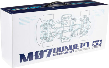 TAMIYA 58647 1:10 RC M-07 Con. WB225/239 Remote Control Car Vehicle Model Building Kit Hobby Assembly, Black