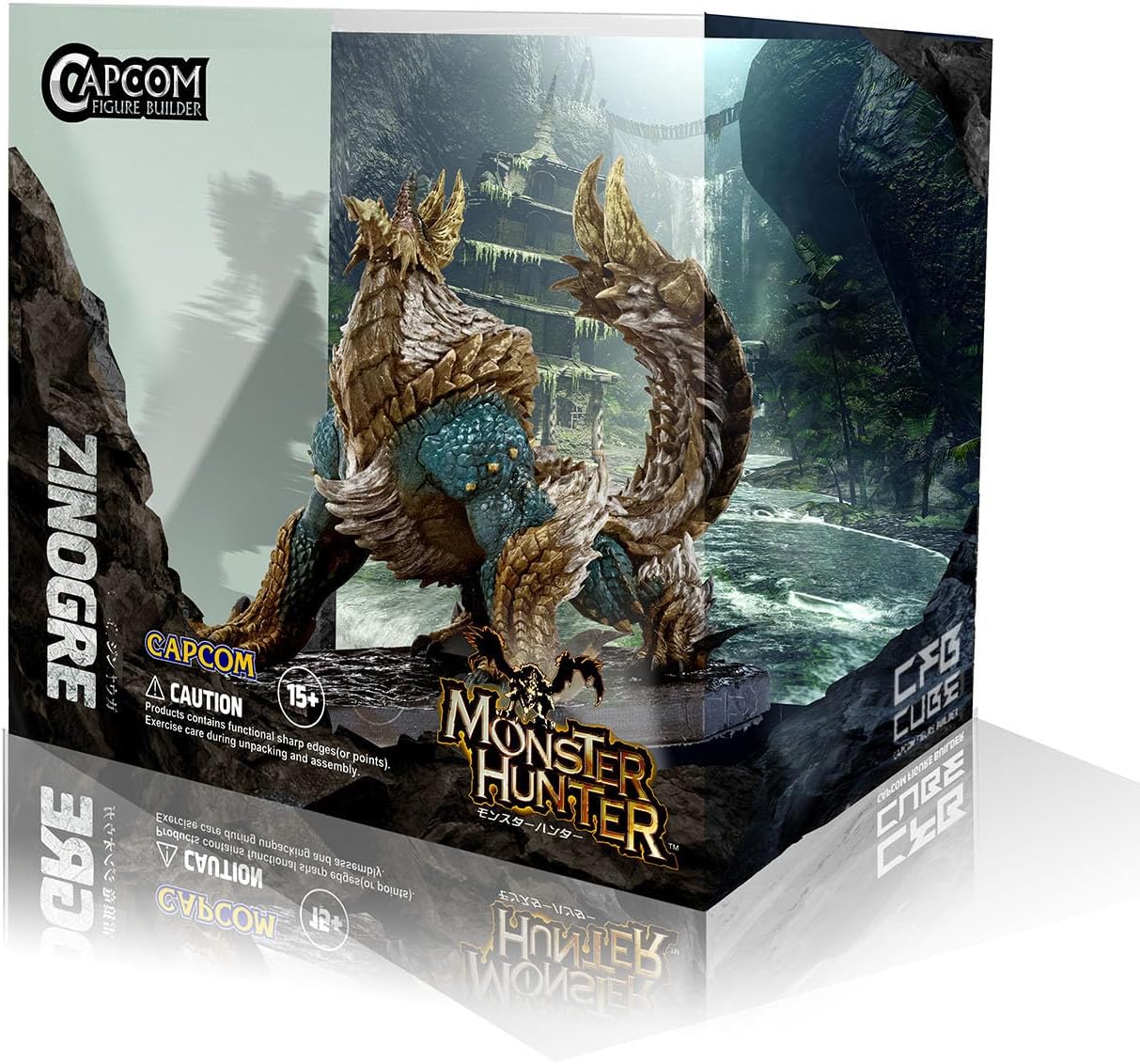 Capcom Monster Hunter FIGURE BUILDER CUBE MONSTER HUNTER Thunder Wolf Dragon, Approx. 4.1 x 4.3 x 4.3 inches (106 x 111 x 109 mm), PVC ABS