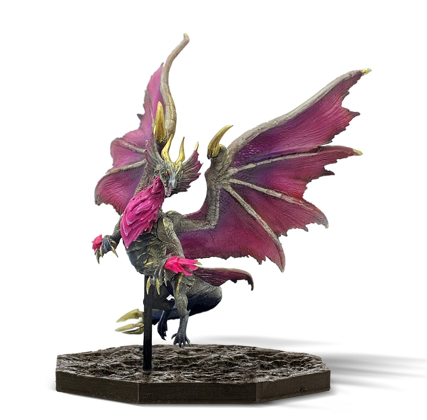 Capcom Monster Hunter FIGURE BUILDER CUBE MONSTER HUNTER Silver Dragon Mel Xena Approx. H 5.5 x W 4.9 x D 4.3 inches (140 x 125 x 109 mm), PVC ABS