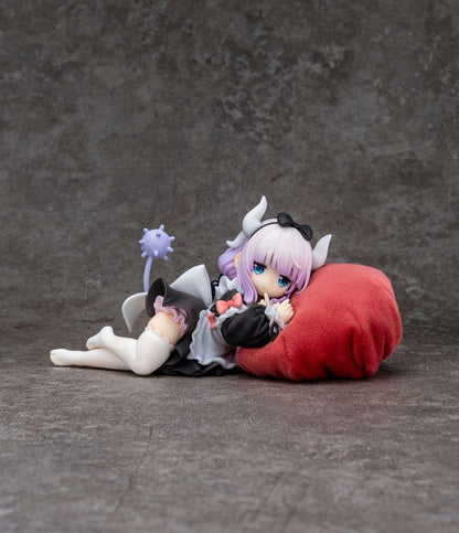 Gong Resonance Miss Kobayashi's Dragon Maid Kanna, Total Height Approx. 3.5 inches (90 mm) (including Zabuton), PVC, ABS, Polyester, 1/7 Scale Painted Complete Figure