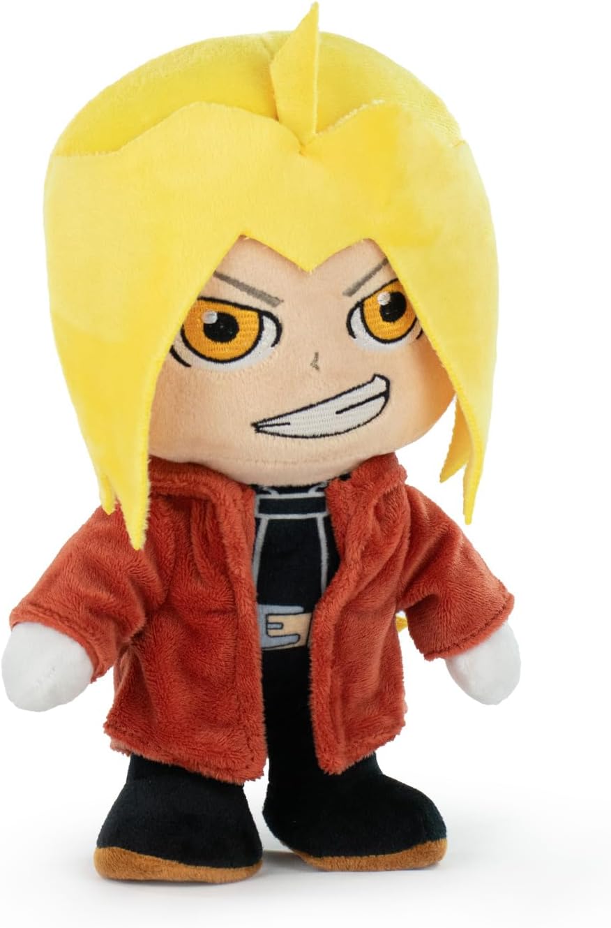 BARRADO Fullmetal Alchemist Characters Cuddly Toy - 26 Centimetres, 10'23" - Edward, Alphonse - Super Soft Quality (Edward