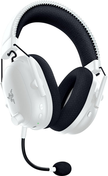 Razer Blackshark V2 Pro (Playstation) - Wireless Console E-Sports Headset for PS5 (TriForce 50mm Driver, HyperSpeed Wireless, FPS Audio Profiles, detachable HyperClear Microphone) White BlackShark V2