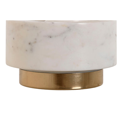Mortar Home Esprit Brass Marble 12,5 X 12,5 X 7,5 Cm