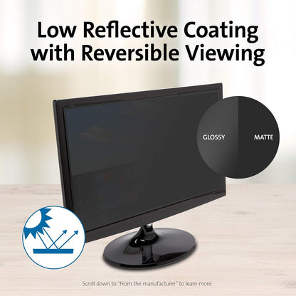 Kensington Magnetic Privacy Screen Filter - MagPro Magnetic 24 Inch 16:9 Monitor Privacy Screen Filter with Blue Light Filter, Anti-Glare Screen Protector (K58357WW) 24" (16:9)