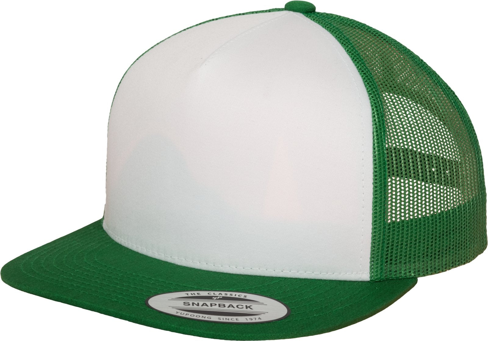 Flexfit - Berretto per adulti, modello Classic Trucker Taglia unica Multicolore (kelly/wht/kelly)