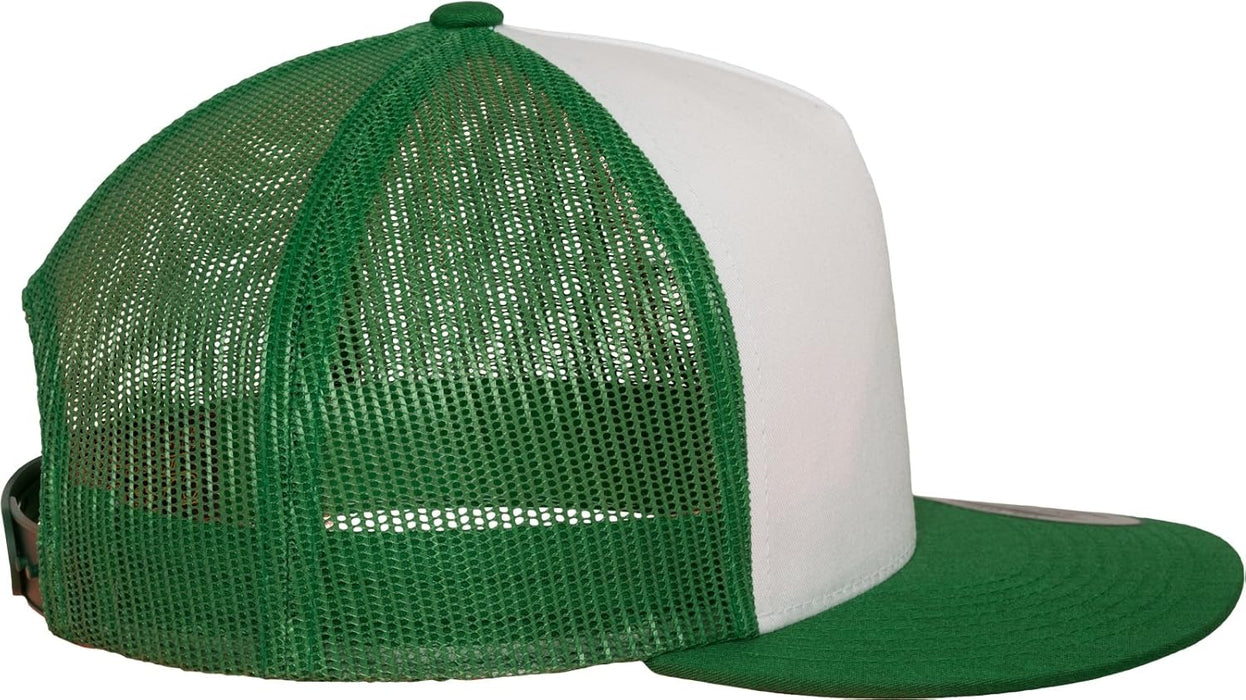Flexfit - Berretto per adulti, modello Classic Trucker Taglia unica Multicolore (kelly/wht/kelly)