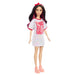 Barbie Fashionistas Doll #214, Black Wavy Hair with Twist ‘n’ Turn Dress & Accessories, 65th Anniversary Collectible Fashion Doll, HRH12