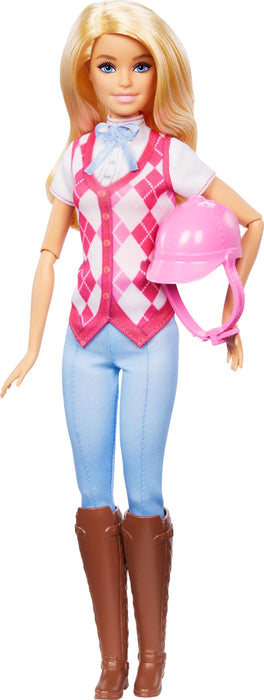 Barbie “Malibu” Doll & Accessories from Barbie Mysteries: The Great Horse Chase, Includes Fashion Doll, Removable Riding Outfit & Helmet, HXJ38