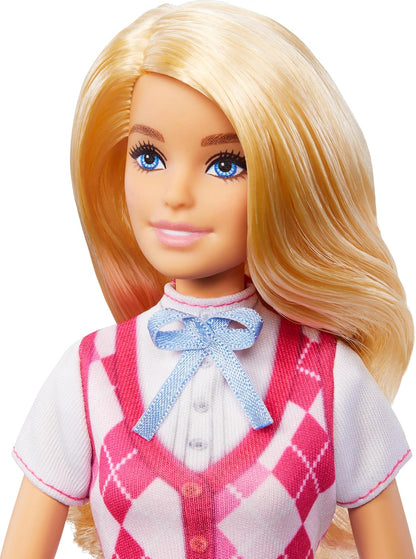 Barbie “Malibu” Doll & Accessories from Barbie Mysteries: The Great Horse Chase, Includes Fashion Doll, Removable Riding Outfit & Helmet, HXJ38
