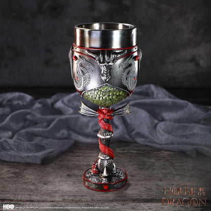 Nemesis Now House of The Dragon Daemon Targaryen Goblet 19.5cm, Resin, Black, Official House of The Dragon Merchandise, House of The Dragon Goblet, Cast in The Finest Resin, Expertly Hand-Painted