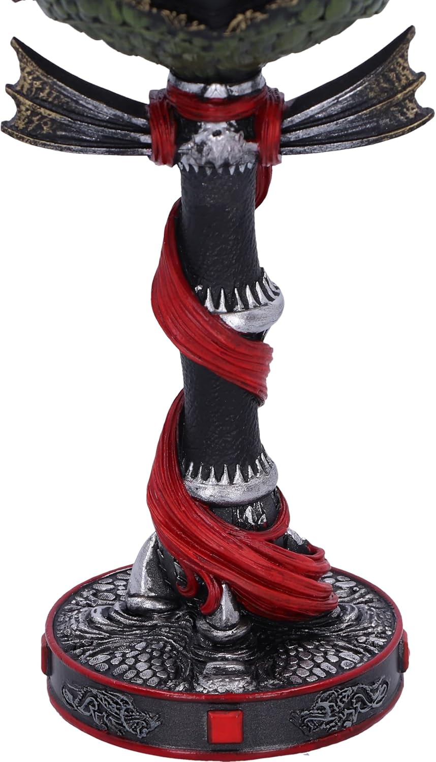Nemesis Now House of The Dragon Daemon Targaryen Goblet 19.5cm, Resin, Black, Official House of The Dragon Merchandise, House of The Dragon Goblet, Cast in The Finest Resin, Expertly Hand-Painted