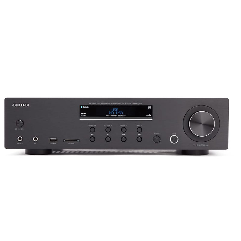 Aiwa Hi-Fi Amplifier Amu-120Btbk (Black)