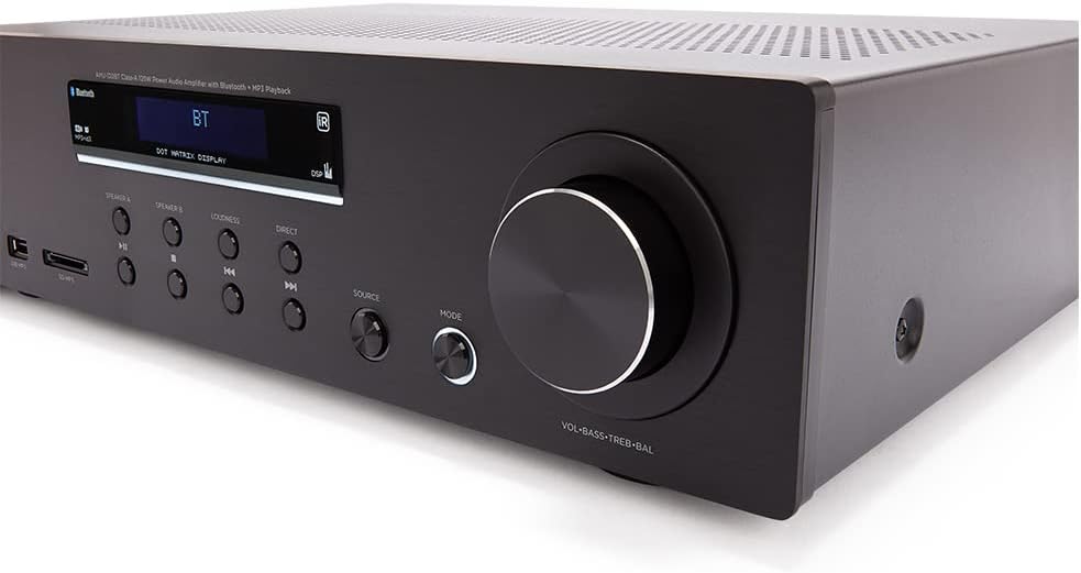 Aiwa Hi-Fi Amplifier Amu-120Btbk (Black)