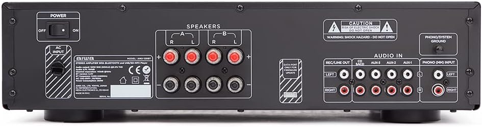 Aiwa Hi-Fi Amplifier Amu-120Btbk (Black)