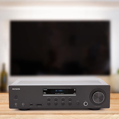 Aiwa Hi-Fi Amplifier Amu-120Btbk (Black)