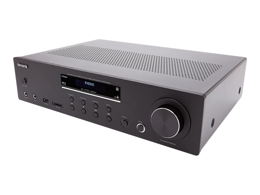 Aiwa Hi-Fi Amplifier Amu-120Btbk (Black)