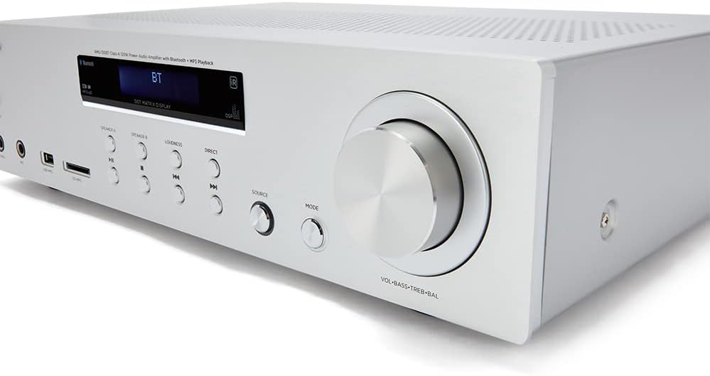 Aiwa Hi-Fi Amplifier Amu-120Btsl (Silver)