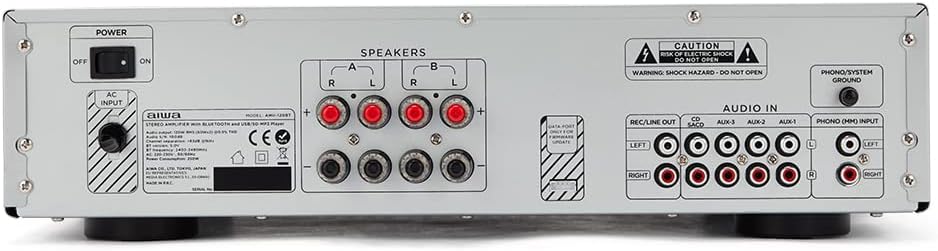 Aiwa Hi-Fi Amplifier Amu-120Btsl (Silver)