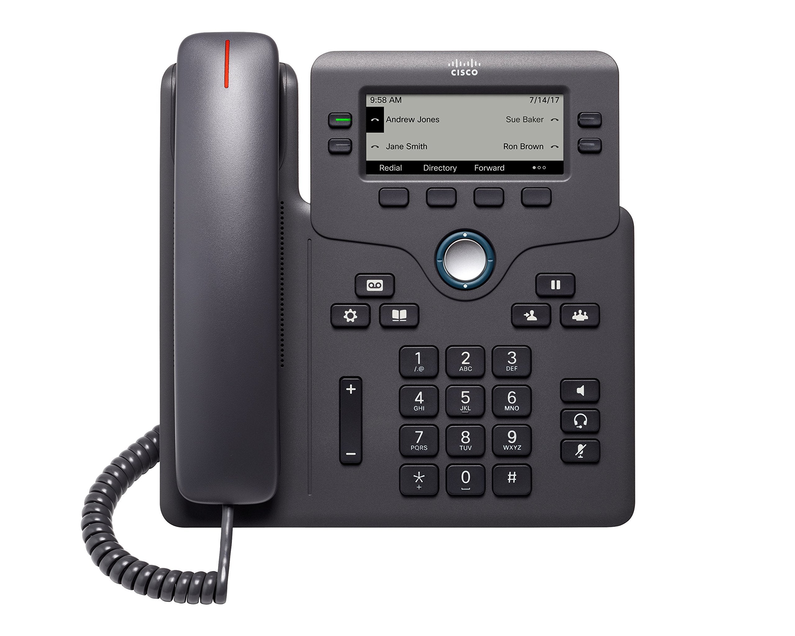 Cisco Ip Phone 6851 - Voip Phone - Sip, Srtp - 4 Lines - Charcoal