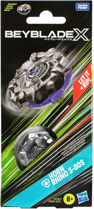 Beyblade X Horn Rhino 3-80S Top Booster Pack Set