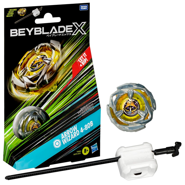 Beyblade X Arrow Wizard 4-80B Starter Pack Top and Launcher