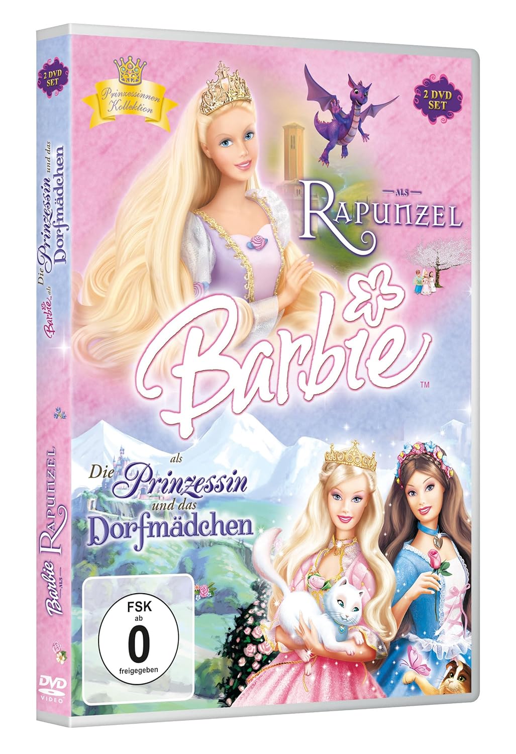 Barbie™ als Rapunzel & Barbie™ als Die Prinzessin und das Dorfmädchen