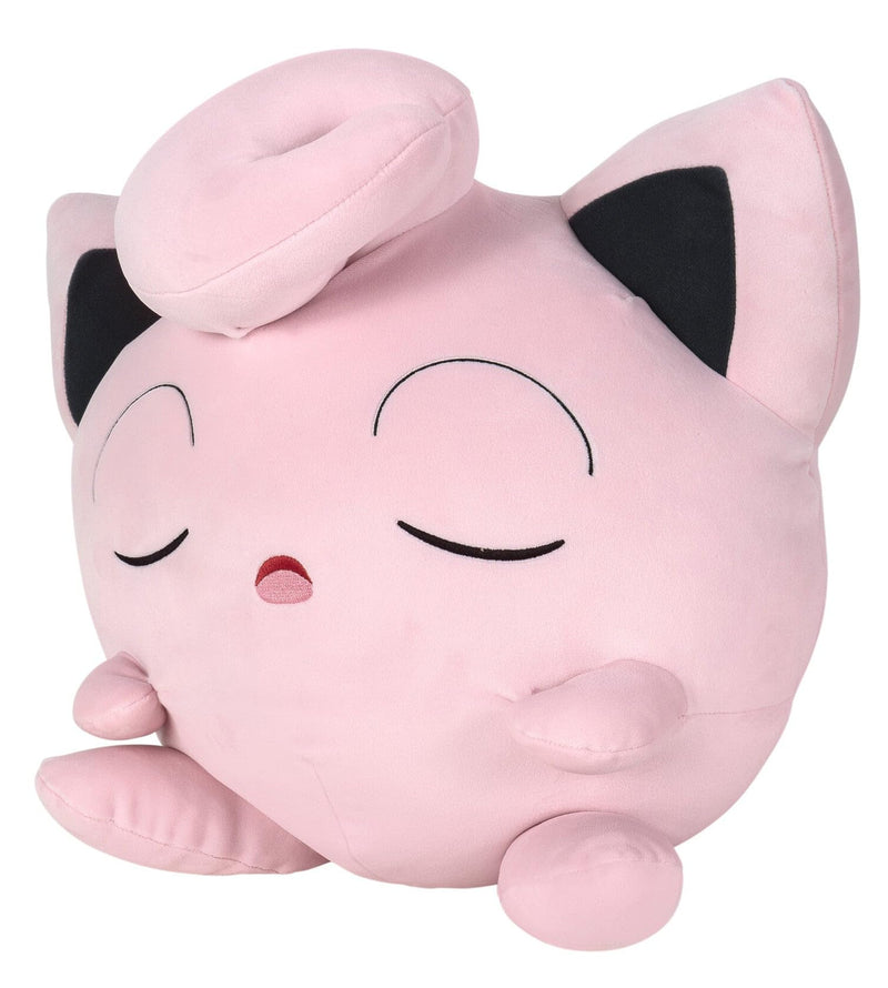 Pokémon PKW2554 - 45cm Schlafendes Plüsch - Pummeluff, offizielles Pokémon Plüsch